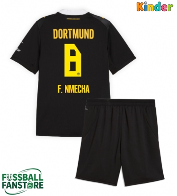 Borussia Dortmund Felix Nmecha #8 Replik Auswärtstrikot Kinder 2026-27 Kurzarm (+ Kurze Hosen)